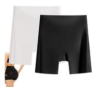 SQYZRZ Choosemuc Underwear, Women's 7A-Grade High-Waisted Invisible Ice Silk Tummy Control and Butt Lift Underwear 3-in-1 (2PCS-E,XXL)