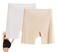 SQYZRZ Choosemuc Underwear, Women's 7A-Grade High-Waisted Invisible Ice Silk Tummy Control and Butt Lift Underwear 3-in-1 (2PCS-B,L)