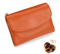 SQYZRZ Unisex Pebble Leather Wallet, Soft Pebble Leather Wallets for Women, Unisex Clutch Bags, Can Hold Coins, ID Cards, Ultra Thin Clutch for Ladies (F)
