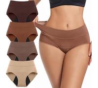 SQYZRZ Veras Undies Incontinence Panties, Reusable & Washable Incontinence Underwear Three Layer Leakproof Underwear (4PCS-A,XS)