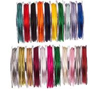 SR SUPER RIBBONS®™ - Bobina Completa de 3 mm, cordón de Seda de Cola de Rata, 20 Metros en Carrete, Color Blanco