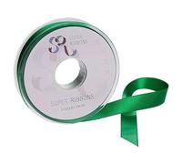 SR SUPER RIBBONS®™ - Cintas de satén para envolver regalos, decoración de fiestas, coche de boda, Navidad, globos, pelo, pasteles, regalos, ramo de boda (verde, 6 mm x 20 m)