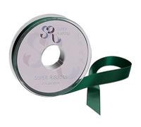 SR SUPER RIBBONS®™ - Cintas de satén para envolver regalos, decoración de fiestas, coche de boda, Navidad, globos, pelo, pastel, regalos, ramo de boda (verde bosque, 6 mm x 20 m)