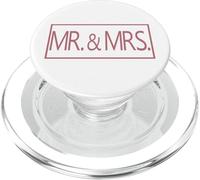 Sr. y Sra. Pareja Casada Marido Esposa Boda Luna de Miel PopSockets PopGrip para MagSafe