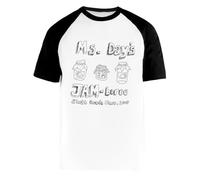 Sra. Days Jam-Boree Camiseta De Béisbol Blanca para Hombre Mujer Unisex Mangas Cortas Cuello Redondo