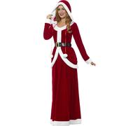 Sra de Santa Claus Traje Mujer Perder Disfraz de Navidad GB 8-22