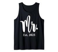 Sra. Est. 2025 Boda casada Parejas Señor y señora Novia Camiseta sin Mangas