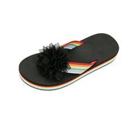 Sra. Europa y los Verano Plana Palabras Sandalias de Playa con Estampado de Piedra para Mujer Drag Antideslizante