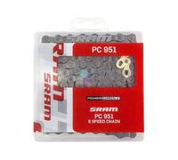 SRAM 86.2706.114.105, Cadena 951 Eslabones Oro 9v Unisex Adulto, Plateado, 9-fach 114 Links
