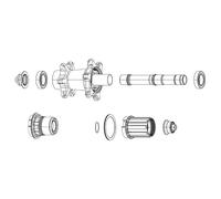 Sram, Bearing Kit Front ZM1 Unisex Adulto, Negro-Negro