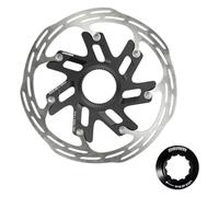 SRAM Disco Freno Paceline X - Cerradura central para hombre, 160 mm, color | SRAM Paceline X - Rotor de carretera de acero y aluminio con bloqueo central de 160 mm