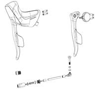 SRAM Ed Exchange Kit Shifter And Brake Force Etap D2 Axs Disc Left (Including Ho