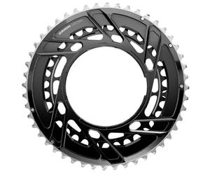 SRAM Force 2X - Bandeja roscada (50/37t, 12 velocidades, Soporte roscado (para Fuerza E1 AXS PM Spider), Color Negro