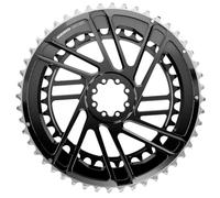 SRAM Force 2X - Juego de Bandeja (48/35 t, 2 x 12 velocidades, 8 Pernos, Montaje Directo, Negro, E1)