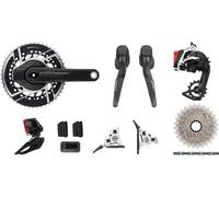 SRAM Grupo Red E1 AXS Powermeter HRD FM 2x12 velocidades 33-46 negro 170.0 mm 33-46. 10-33