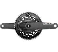 SRAM Juego de bielas con medidor de potencia Force E1 DUB DM 2x12 de carbon negro