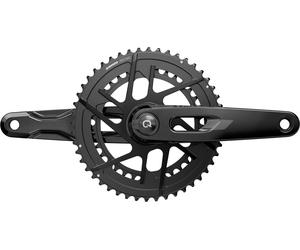 SRAM Juego de bielas con potenciómetro Rival E1 DUB DM 2x12 velocidades negro