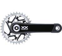 SRAM Juego de bielas XX SL Eagle Transmission T-Type DUB DM 12 vel. Carbon negro 165.0 mm 34 dientes