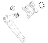 Sram Juego de tornillos de manivela Force E1 M18/M30, aluminio, DUB, autoabz., sw, 2283024999