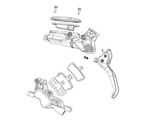 SRAM Kit de tapa del depósito para Motive Ultimate/Silver/Bronze A1+