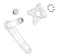 Sram Kit Torn.BIE.SRAM Dub Auto-EXT.M18/M30 P/X0 NE.Pol Bielas, Adultos Unisex, Multicolor (Multicolor), Talla Única