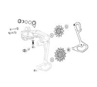 SRAM Kit Tornillos Cambio Force Wide ETAP AXS Accesorios Bici, Adultos Unisex, Multicolor (Multicolor), Talla Única