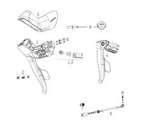SRAM Piezas de repuesto p. palanca cambios/frenos Red / Force eTap AXS HRD negro