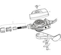 SRAM Piezas de repuesto palanca de cambios XX1 / X01 / X01 DH 1x11 negro-plata-rojo XX1