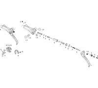 SRAM Piezas de repuesto palanca de frenos carbono X0 (2013-2016) negro