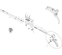 SRAM Piezas de repuesto palanca de frenos Guide R (A1) (2015) one_size. set de 5 con llave acodada