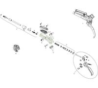 SRAM Piezas de repuesto palanca de frenos Guide RE (A1) (2017) plata