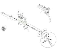 SRAM Piezas de repuesto palanca de frenos Guide RS (B1) (2017-2018) one_size. set de 5 con llave acodada