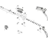 SRAM Piezas de repuesto palanca de frenos Level TLM one_size. set de 5 con llave acodada