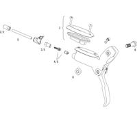 SRAM Piezas de repuesto palancas de frenos Level one_size