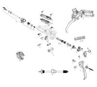 SRAM Piezas de repuesto para palanca de frenos G2 RSC (A1) (2020) negro. derecha/izquierda