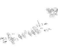 SRAM Piezas de repuesto pinzas de freno Guide RSC (B1) (2017) silver anodized