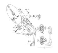 SRAM Piezas de repuesto sistemas de cambios Force 1, CX1 (2014) one_size