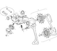 SRAM Repuestos sistema de cambios XX1 / X01 / X01DH / X1 / EX1 1x11 negro. EX1. X01DH medio