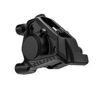 SRAM Rival AXS E1 Flat Mount Pinza de Freno Montaje (sin Tubo) - Delantero/Trasero, Negro, 2 Piezas con Pastillas de Freno
