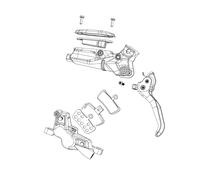 SRAM Spare Disc Brake Lever Assembly Aluminum Lever (Assembled, No Hose, Include