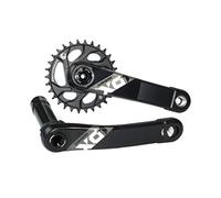 SRAM Uni Bielas X01 Eagle 175 mm, 30t DM Cannondale AI sin BB30 Rodamiento Interior, 00.6118.438.005 Manivela, Negro, One Size