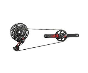 Sram X01 Eagle Dub Boost Group Set, Unisex Adulto, Conjunto de Grupo, SGS8074003, Rojo, 175 mm