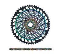 SRAM XX1 Eagle XG-1299 cassette + PC XX1 Eagle chain 12-speed wear set colorido 10-52