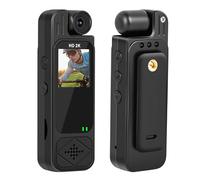 SRAYG Body Cam con audio y vídeo, cámara corporal 2K Mini visión nocturna, SOS, cámara corporal portátil para seguridad, exterior y trabajo