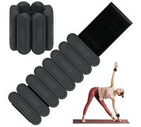srclo Juego de 2 pesas para muñeca y tobillo, para pie o muñeca, para caminar, yoga, correr, aeróbic, pilates, peso (negro, 1 kg (0,5 kg x 2))