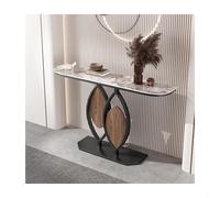 SRDCAIM Consola Moderna, Mesa de Entrada, Mesa Auxiliar contemporánea, mesas auxiliares estrechas para sofá con Almacenamiento para Sala de Estar, Pasillo y Dormitorio(Black+Brown,150cm/59.1in)