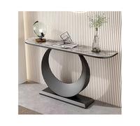 SRDCAIM Consola recibidor, Mesa Auxiliar contemporánea, Mesa de sofá Estrecha para Sala de Estar, Dormitorio, Pasillo, vestíbulo, Entrada, detrás del sofá(Gray+Black,120cm/47.2in)