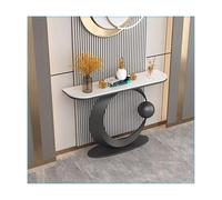 SRDCAIM Mesa Auxiliar Estrecha para recibidor, Mesa Consola Moderna, Mesa Auxiliar contemporánea para Sala de Estar, Pasillo, Junto al sofá, vestíbulo o Dormitorio(Black+White,150cm/59.1in)