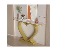 SRDCAIM Mesa Consola Moderna para recibidor, Mesa Auxiliar contemporánea con estantes de Almacenamiento, Ideal para la Entrada, la Sala de Estar, el Dormitorio(Gold,120cm/47.2in)