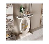 SRDCAIM Mesas Consola Modernas, Mesa Auxiliar contemporánea, mesas auxiliares para recibidor, Mesa para Colocar detrás del sofá, Mesa para salón o Pasillo(White+Colorful,60cm/23.6in)